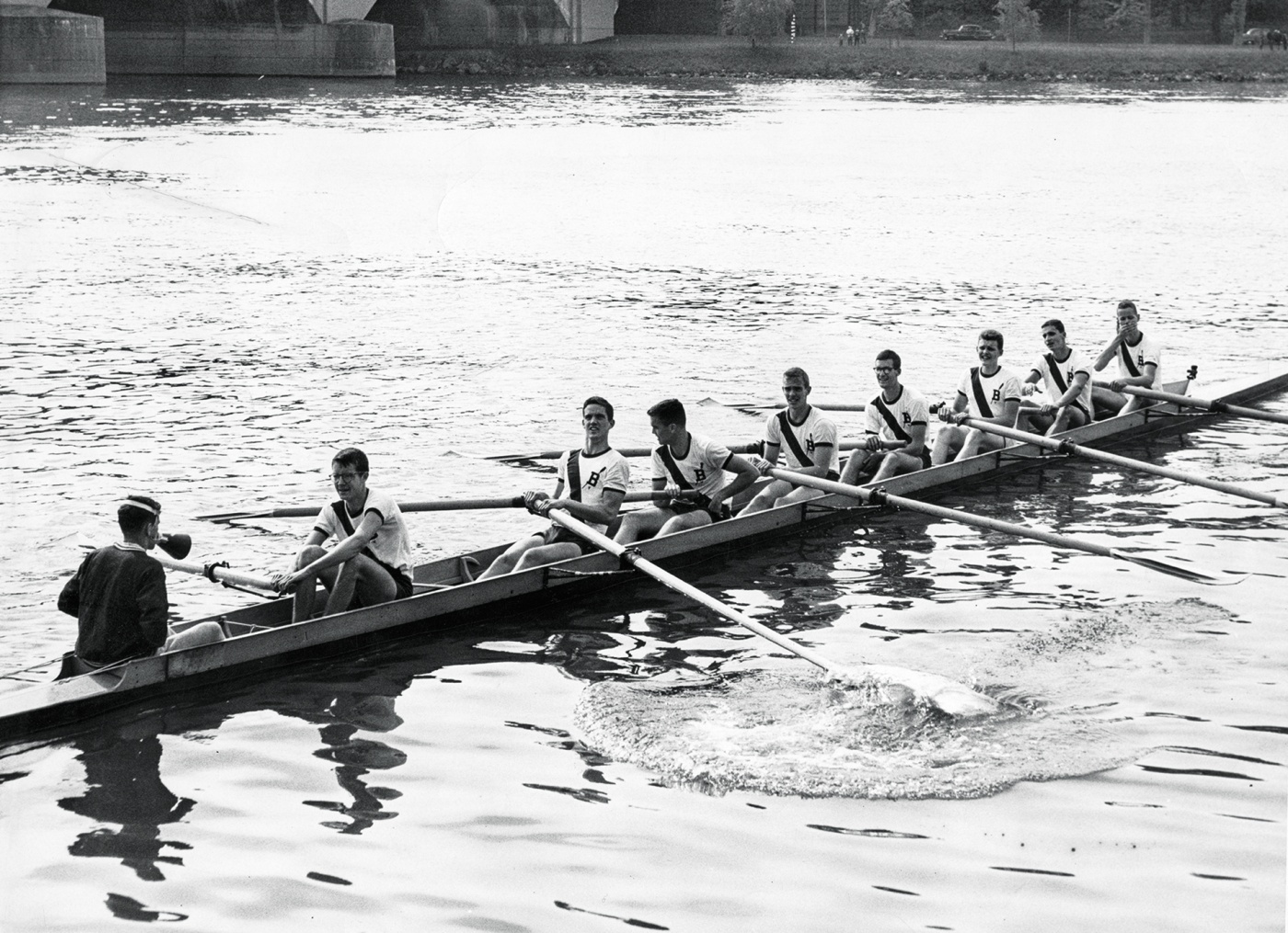 1960 crew on the water